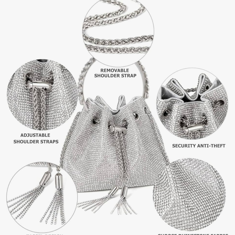 Bling Crystal Rhinestone Purse - Picture 4 of 6